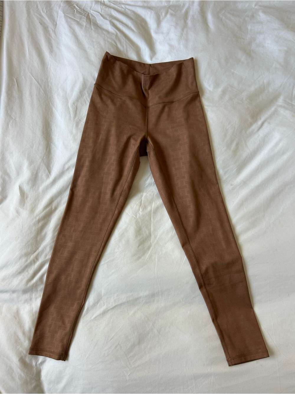 Terez High-Waisted Performance Leggings Brown | Size Small
